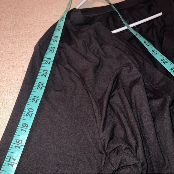 Cuddl Duds Women’s Size 1X Button Down V-Neck Shirt Blouse Black Stretch. - Picture 8 of 8